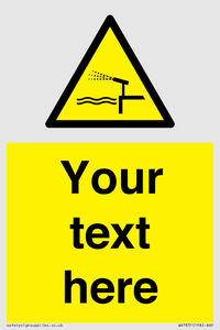 Custom warning water cannon